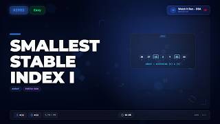 Smallest Stable Index I Explained | LeetCode #3903 | Array | Prefix Max + Suffix Min