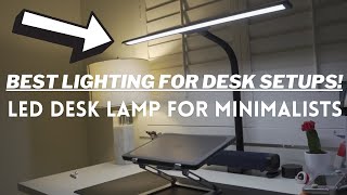 THE BEST LED DESK LAMP FOR MINIMAL DESK SETUPS! Kary LED Desk Lamp Unboxing and Test