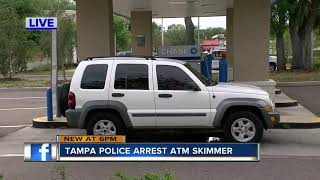 Tampa Police arrest ATM skimmer