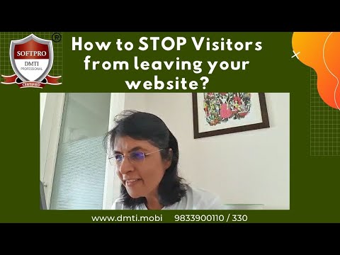 How to STOP Visitors from Leaving your Website?