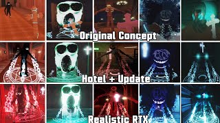 Original Concept Crucifix VS Hotel + Update Crucifix VS Realistic RTX Crucifix - Roblox DOORS