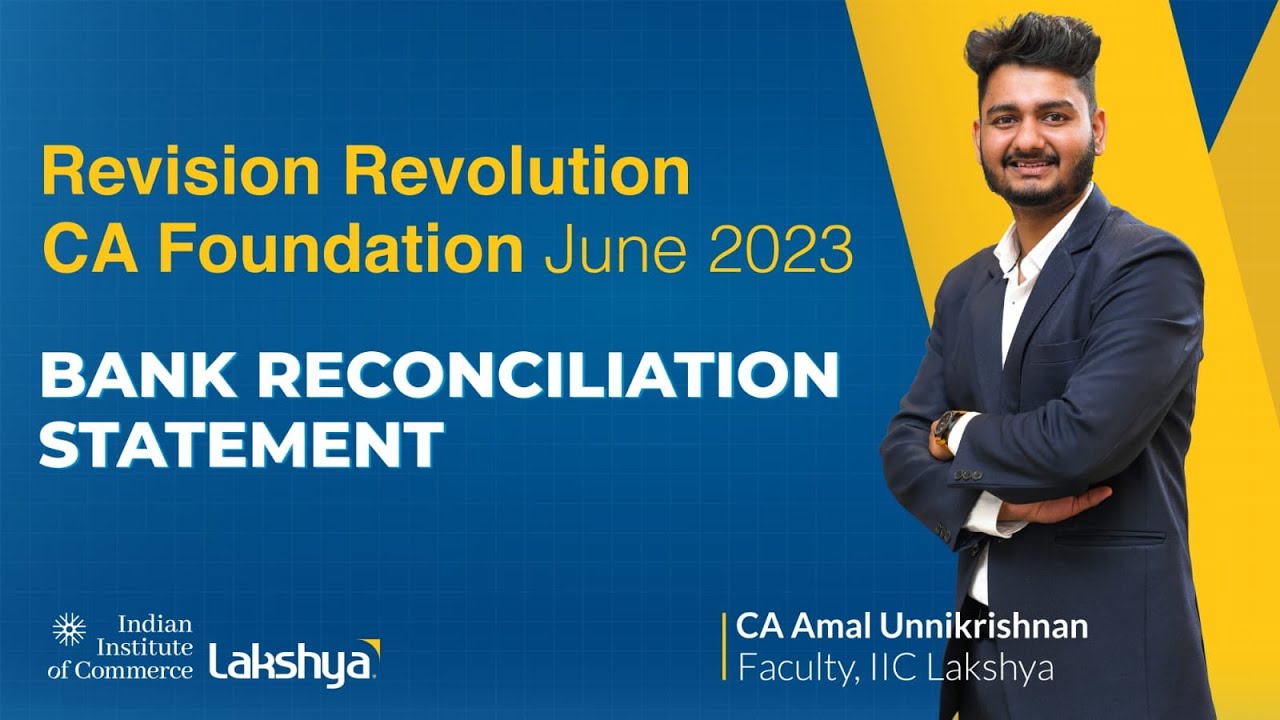 Revolution Bank Statement Example Lakshya IIC | CA Foundation June23 Exam Revision Revolution - Bank ...