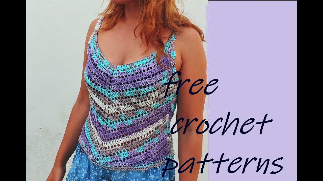 Εύκολο καλοκαιρινό μπλουζάκι με βελονάκι με υπολογισμούς για όλα τα μεγέθη  / free crochet patterns - YouTube