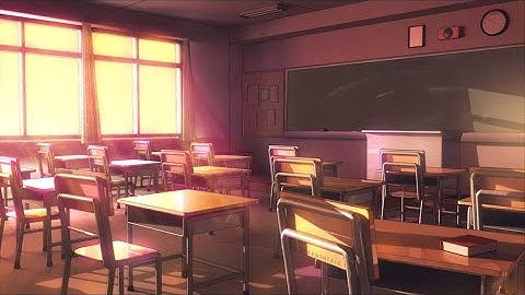 making an anime classroom in blender timelapse
