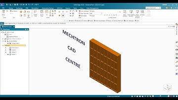 Solid Edge 2024 - Create Linear Pattern in 3D Part