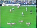 Denmark v DDR 8th MAY 1985