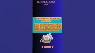 regression model in econometric: .#urdu #lecture #econometrics #Econometria
