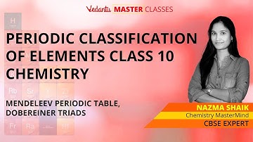 Periodic Classification of Elements Class 10 Chemistry | Mendeleev Periodic Table | Dobereiner Triad
