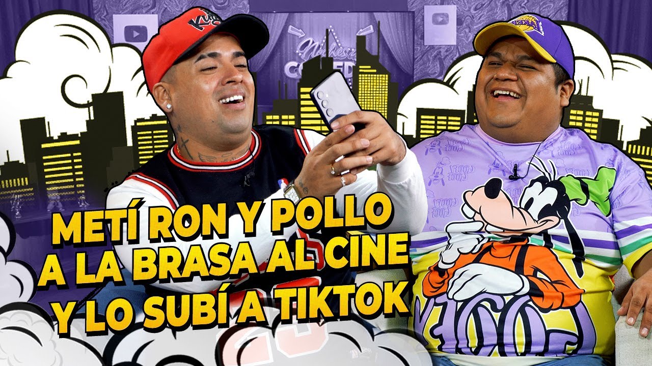 METÍ RON Y POLLO A LA BRASA AL CINE  | Jefferson ft Frejolito en Noches de Comedia