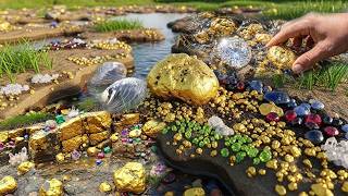 I found something surprising: gold and diamonds at the mouth of a mysterious river.