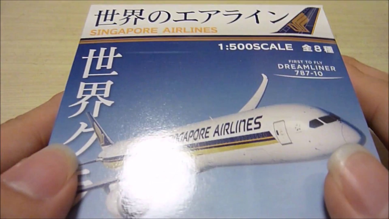 世界のエアライン SINGAPORE AIRLINES 開封動画 - YouTube