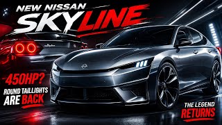 All New Nissan Skyline First Look With Iconic Taillights Back