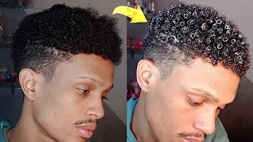 Como deixar o cabelo crespo cacheado masculino curto?