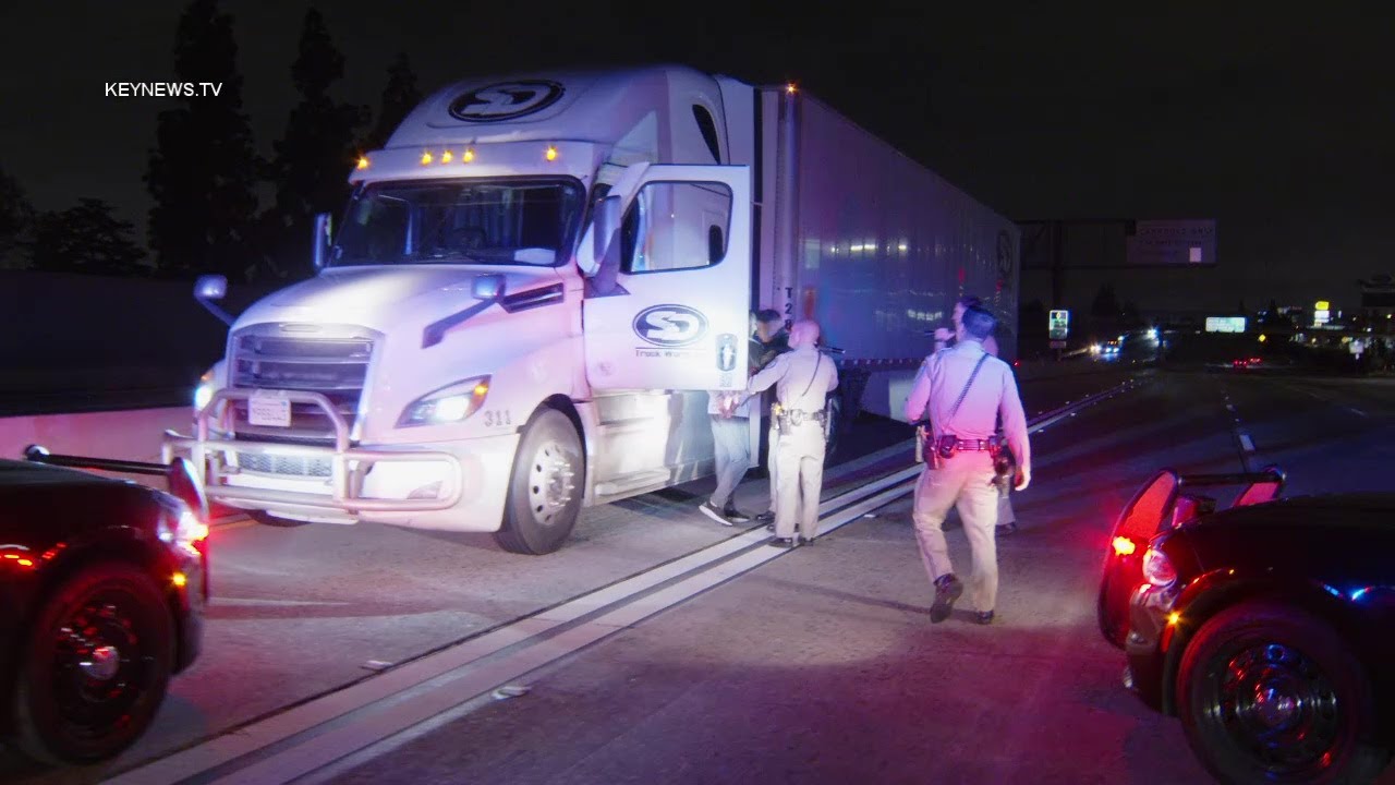 Semi Travels Wrong Way on 210 Freeway; CHP Stops Truck in Duarte ...