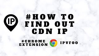 How to find out CDN Server IP Address