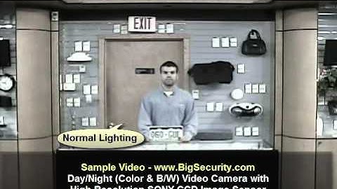 BigSecurity.com Day/Night Video Camera with High Resolution Sony CCD Image Sensor Sample Video
