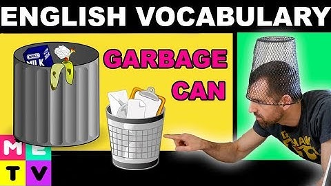 Easy English Vocabulary | Garbage Can