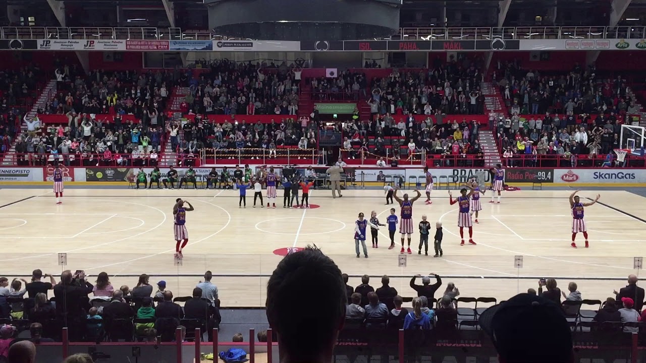 Harlem Globetrotters YMCA Pori, Isomäki Areena - YouTube