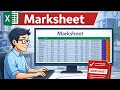 👉 “5 Minute Me Excel Marksheet Banaye | Automatic Total, Percentage & Pass/Fail 🔥