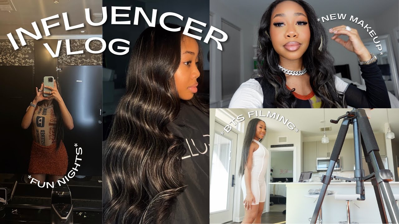 WEEKLY VLOG | INFLUENCER LIFE, BTS REELS, TRYING NEW MAKEUP, GRWMS, & MORE!