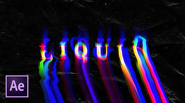 RGB Liquid Text Animation in After Effects | After Effects Tutorial