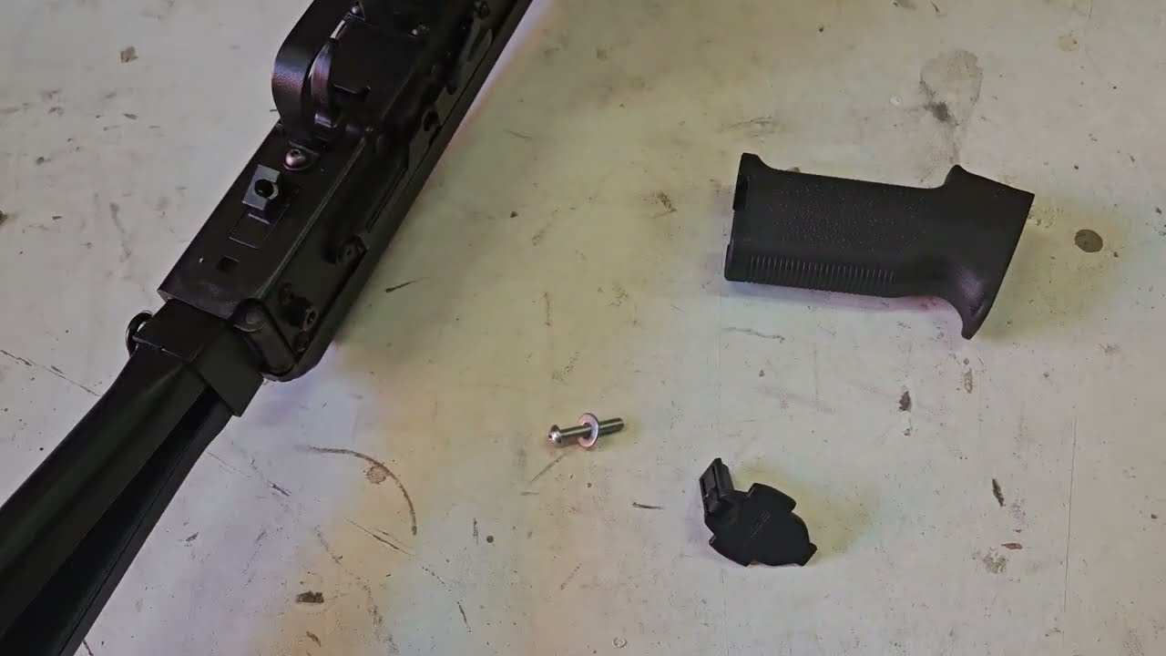 TM Saiga 12k Magpul k2 grip Install - YouTube
