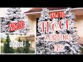 HOW TO FLOCK A CHRISTMAS TREE | WHITE CHRISTMAS TREE | SNOWY CHRISTMAS TREE | HOW TO FLOCK A TREE