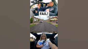 Hilarious emergency STOP! 😂🙈 #drivingtest #mockdrivingtest #learntodrive