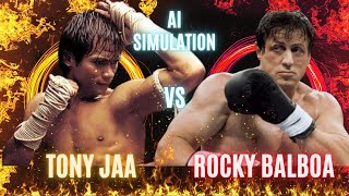 Tony Jaa Vs Rocky Balboa Who Wins This Fantasy Showdown? Epic Boxing Simulation & Knockout Power