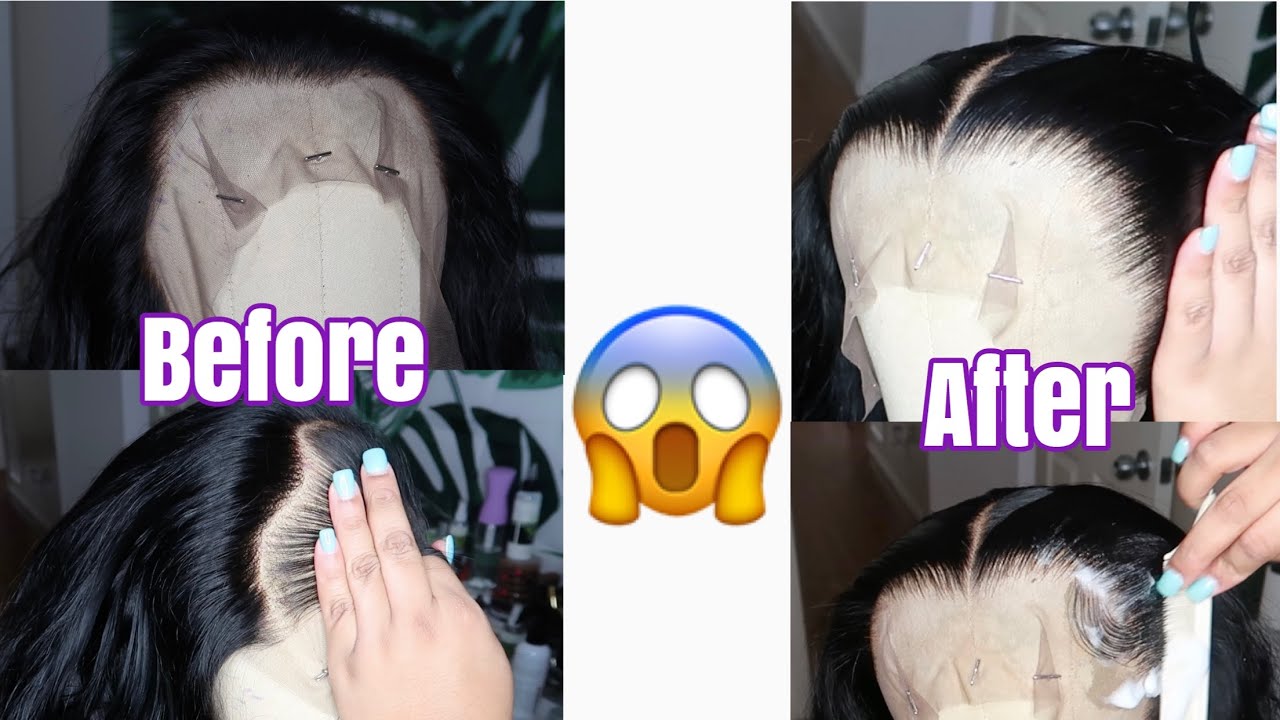 *UPDATED TECHNIQUE* HOW TO PLUCK A LACE FRONTAL/LF WIG, SUPER NATURAL, BEGINNER FRIENDLY