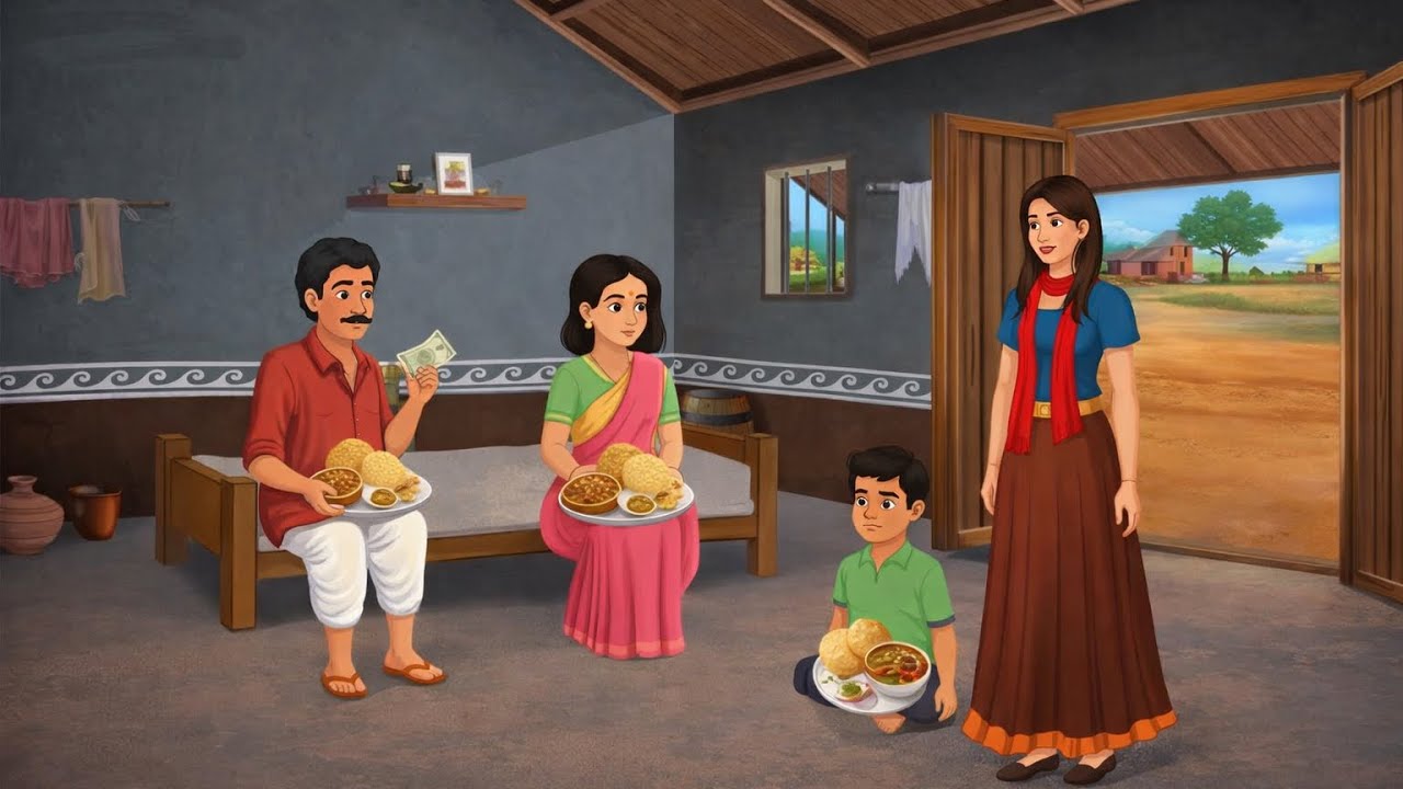 गांव का छोले भटूरे | GAON KA Chole Bhature | HINDI KAHANIYA | CARTOON STORY | HINDI STORIES 