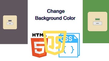 Change Background Color with a Button - HTML, CSS & JavaScript