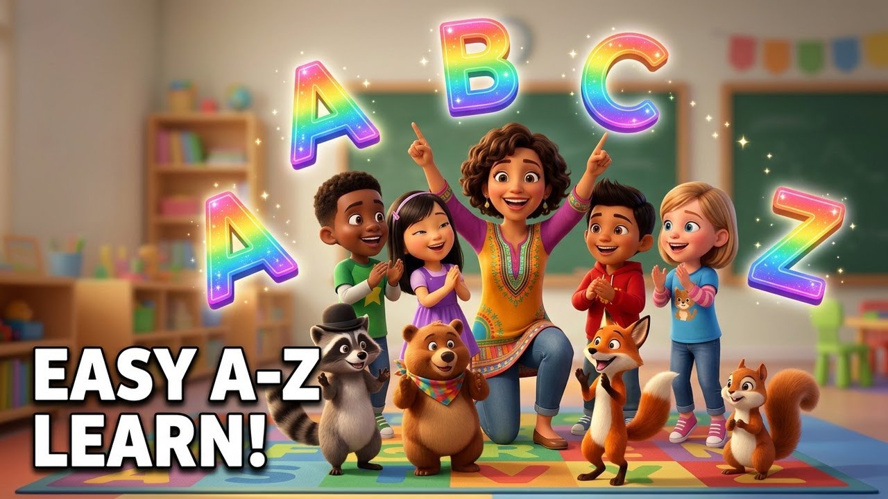 A to Z Adventure Song 🎵 | ABC Song for Kids | Fun Learning Alphabet ...