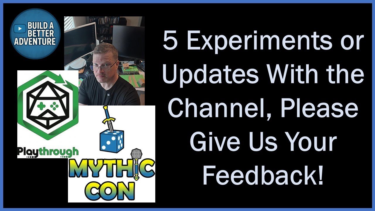 5 Experiments Or Updates With The Channel - Give us Your Feedback!
