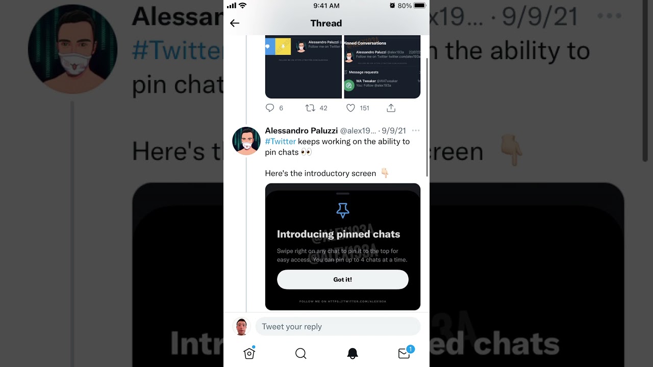 How to PIN CONVERSATIONS on TWITTER?