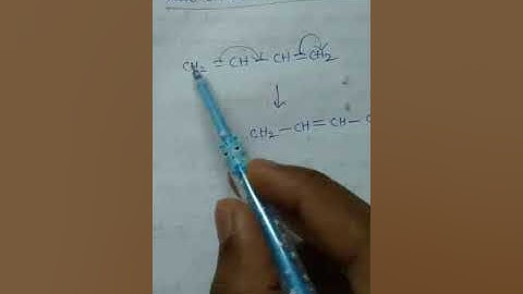 2 resonance structures of 1,3 butadiene