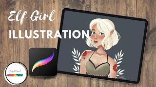 Drawing the Elf Girl in Procreate screenshot 3