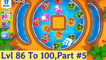 Talking Tom Pool Level 86 to 100 Pirate Cove | Part 5 | Android Gameplay [ 1080p ]