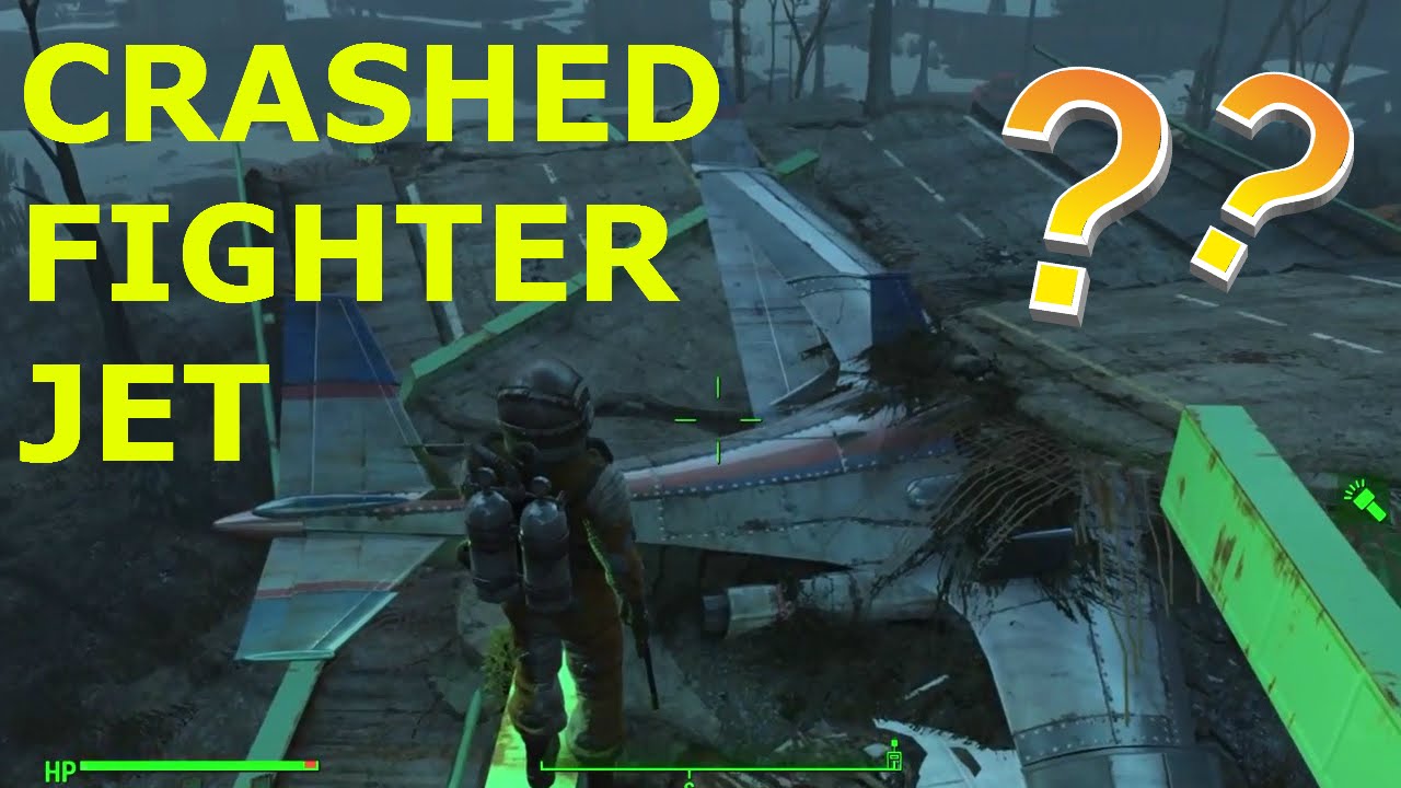 Fallout 4 Mysterious Fighter Jet Crash Site. YouTube