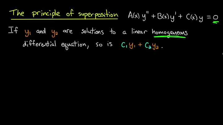 ODE | Principle of superposition