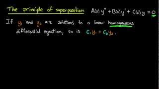 ODE | Principle of superposition