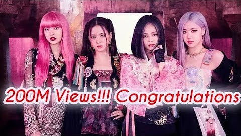Music Core Blackpink Concept Stage and 200M views How You Like That M/V