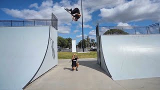 Flipping Mive Gap On Skatepark Trip