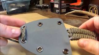 BK Gemini Neck Knife for Tom O.
Sandblasted finish, A2 tool steel, foliage green kydex. BK Gemini Neck Knife for Tom O.