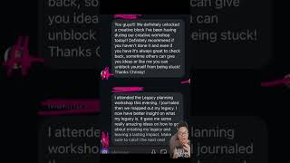 EFT Tapping Testimonial -- Removing Creative Blocks