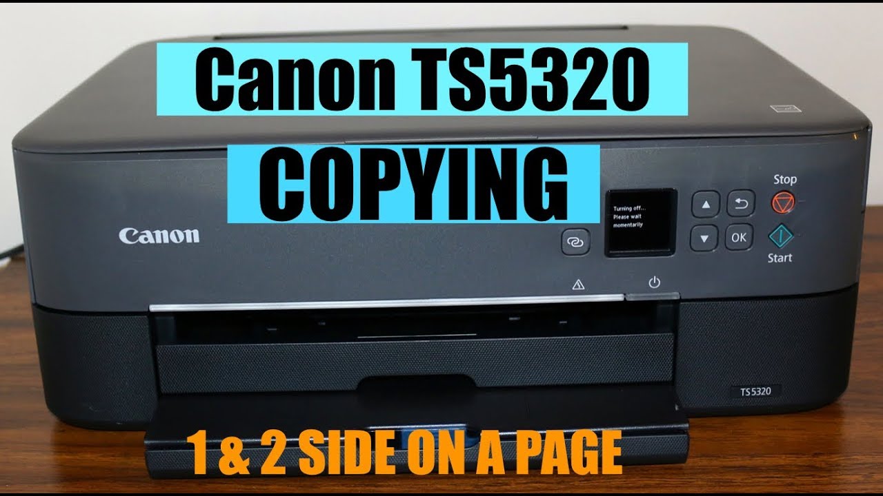 Canon TS5320 Copying Tutorial review. - YouTube