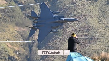 F-15 Strike Eagles Low level Mach Loop Brilliant 4k