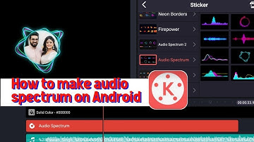 How To Make Audio Spectrum In Kinemaster| Audio Visualizer On Android | Kinemaster Audio Spectrum