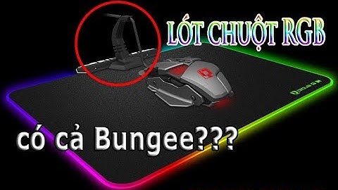 Lót Chuột LED RGB kiêm luôn cả Bungee!! Đế Full Kim Loại??? DQPAD LED