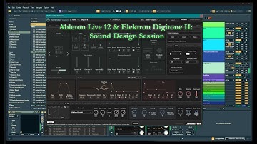 Elektron Digitone II Overbridge in Ableton Live 12 Testing & Sound Designing--Workflow Setup Vid
